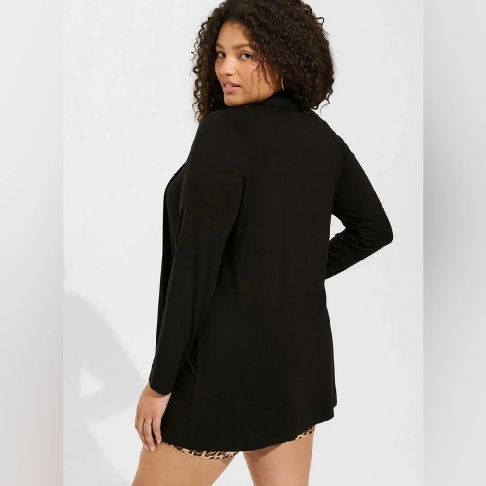 NWT Torrid Super Soft Cardigan Straight Front, Size 0 (L/12), Black - Picture 4 of 10